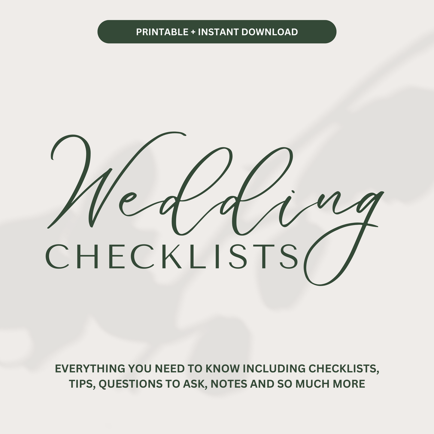 Wedding Checklist