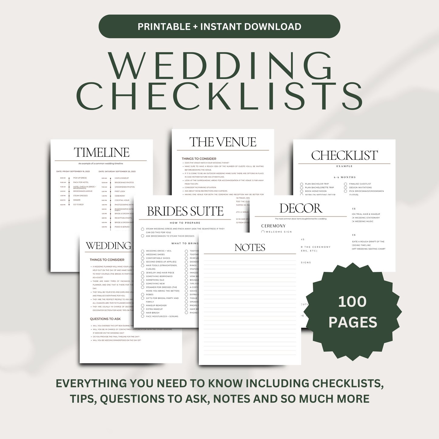 Wedding Checklist
