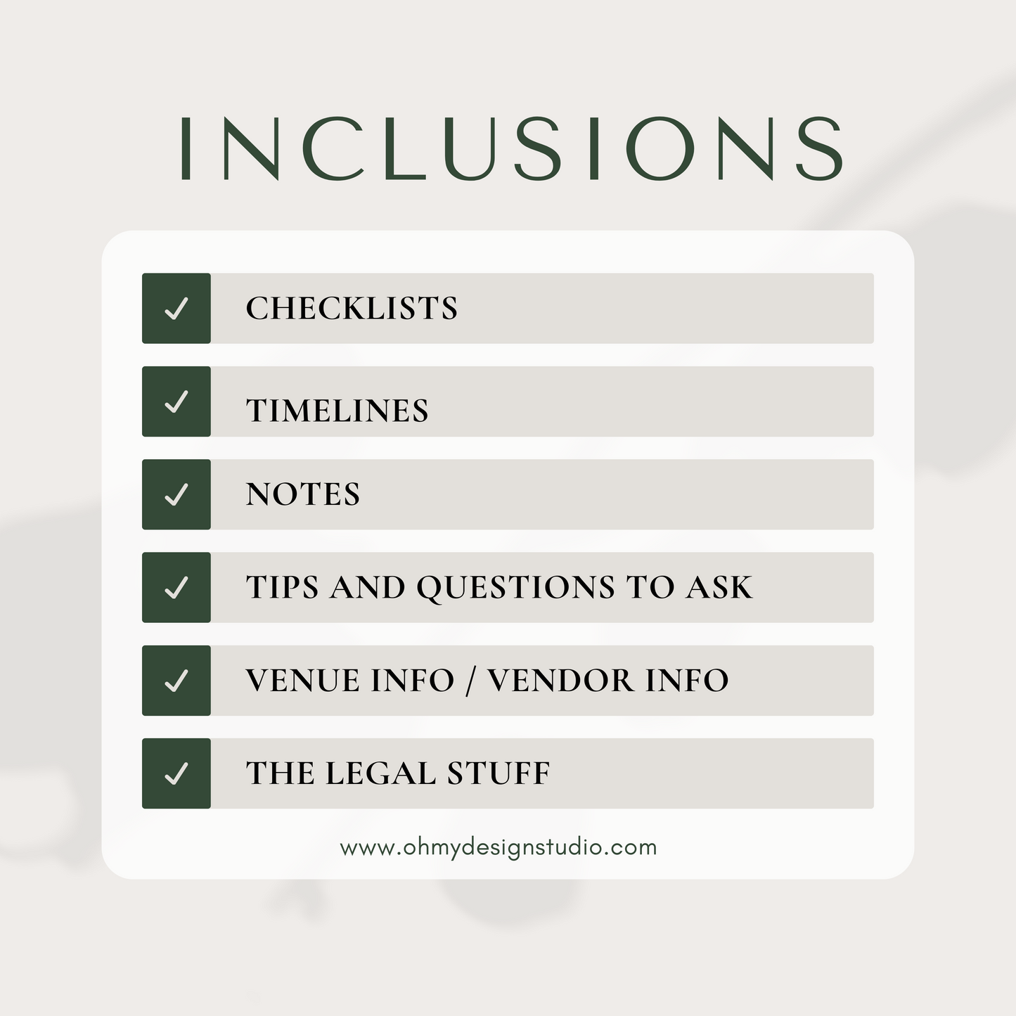 Wedding Checklist