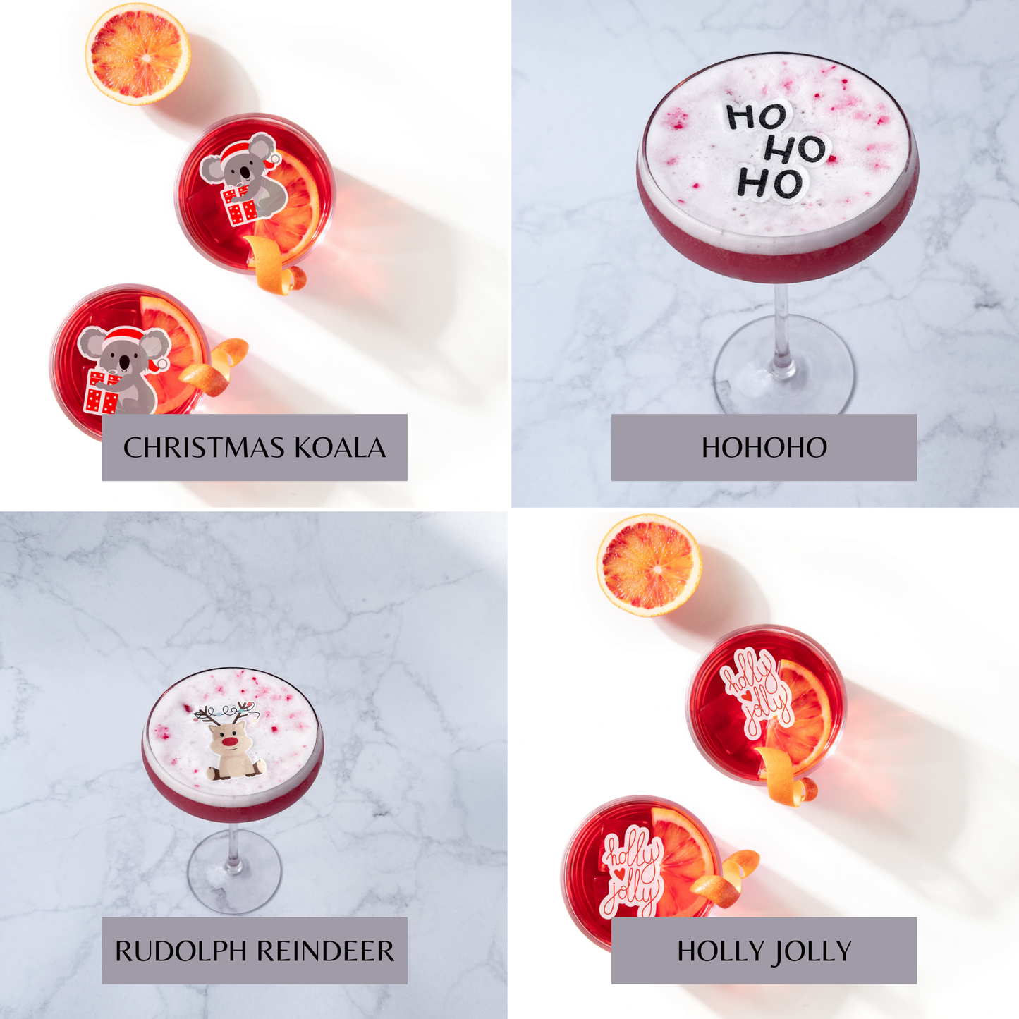 Christmas Edible Toppers - 5 Pack Bundle