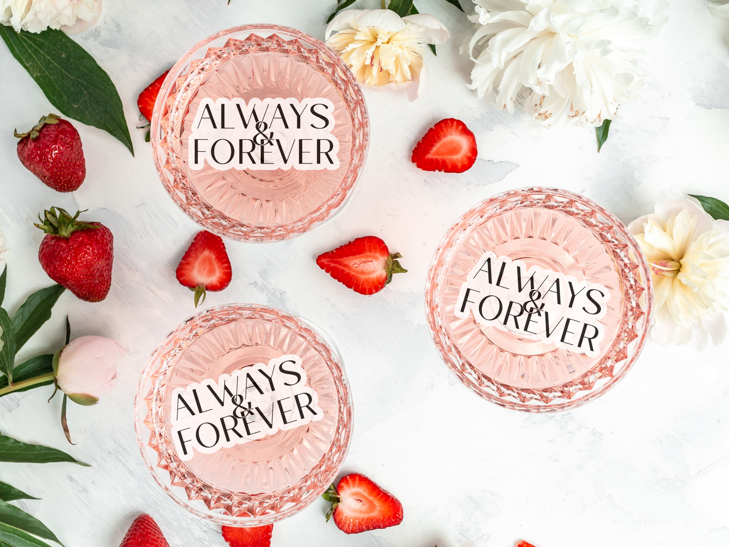Wedding Edible Toppers - 5 Pack bundle