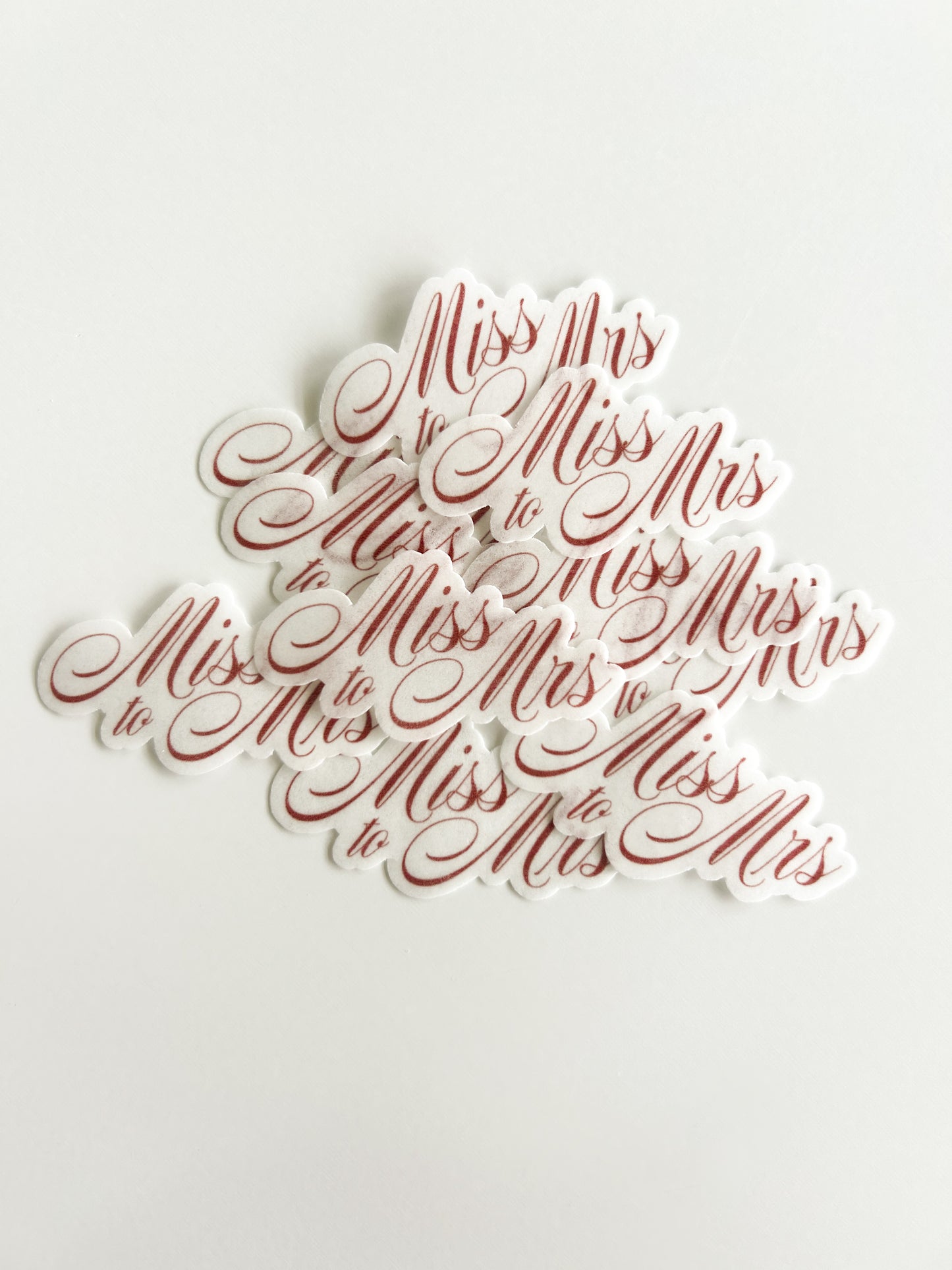 Miss to Mrs | Edible Cocktail Toppers