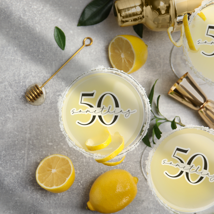 Birthday cocktail toppers