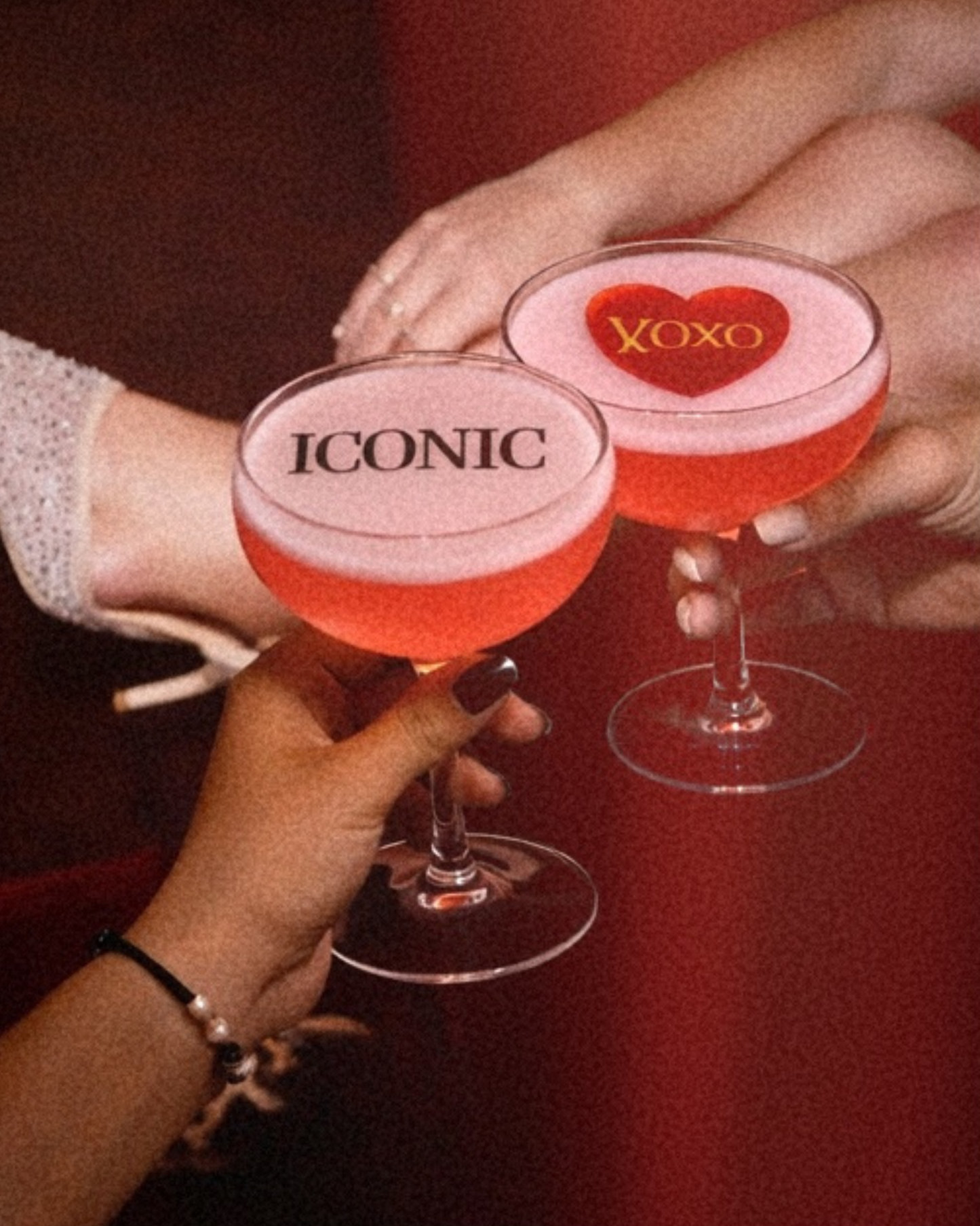 Galentines Cocktail Toppers - XOXO