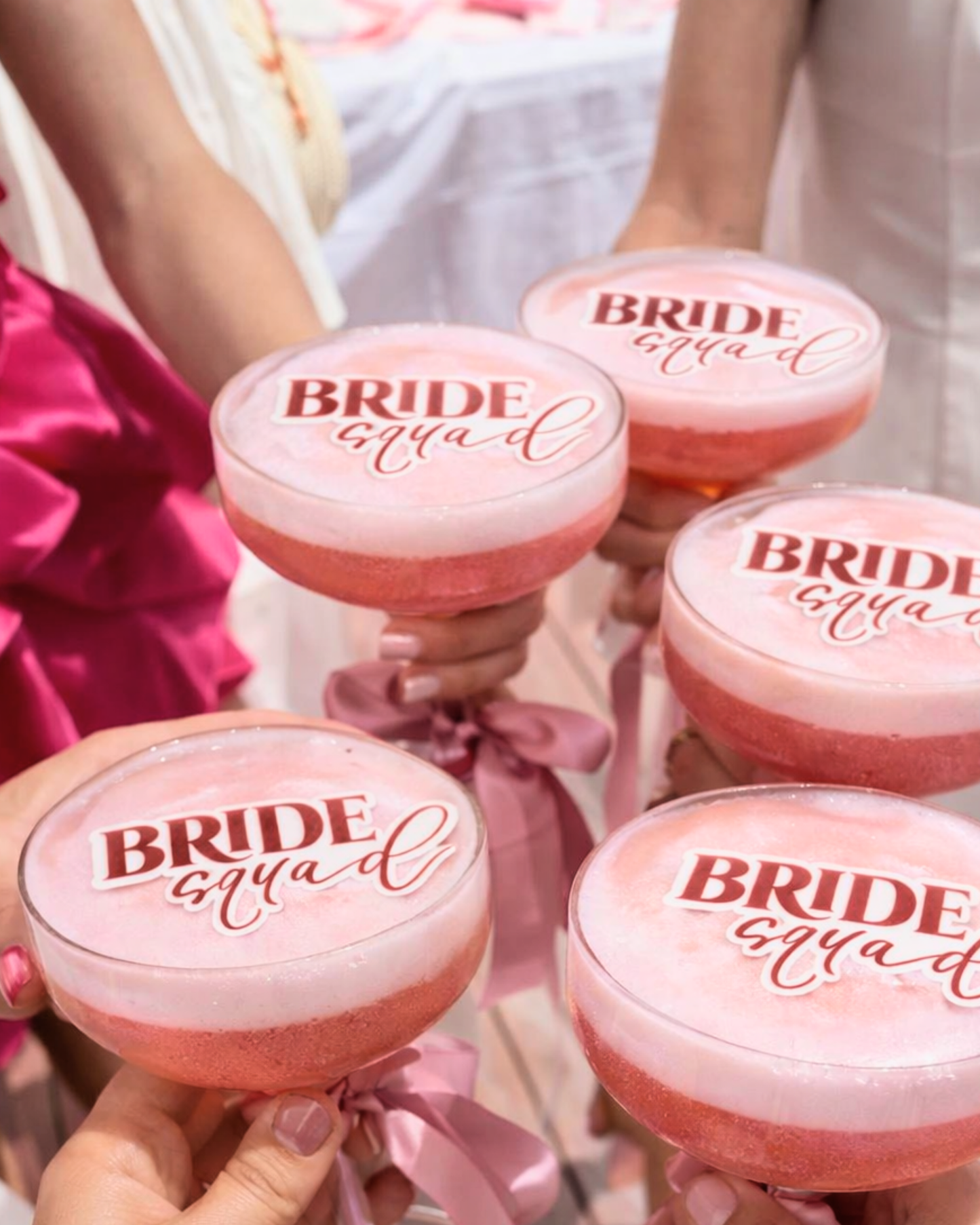 Bachelorette Cocktail Toppers - Bride Squad