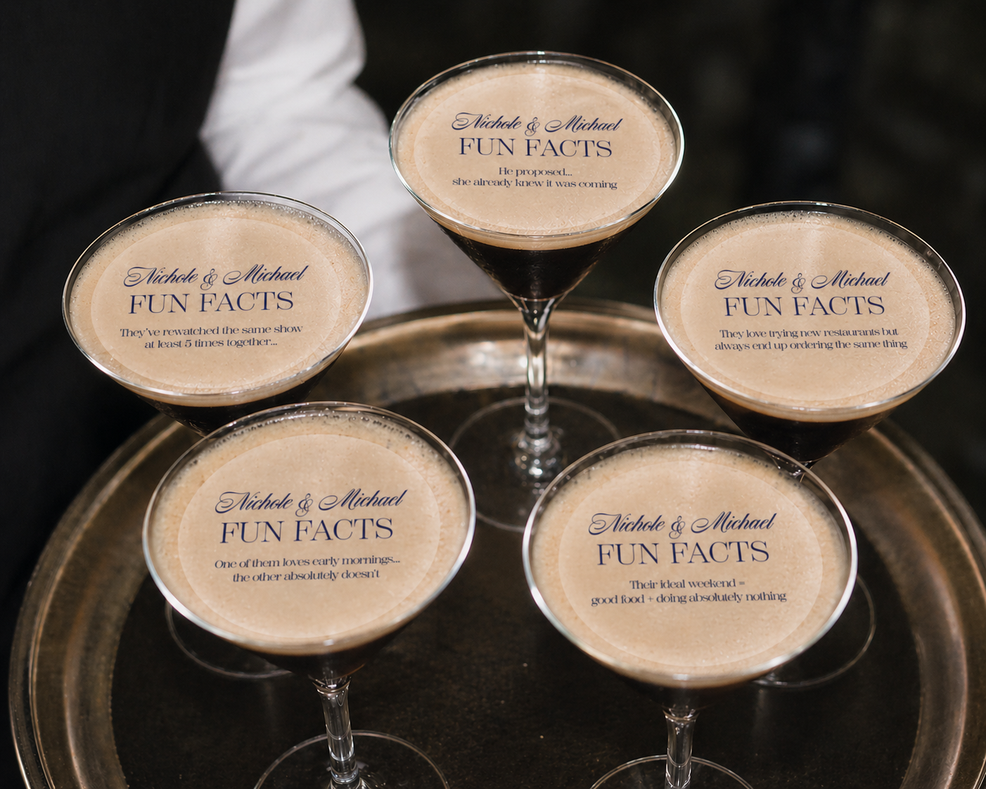 Fun Facts Edible Cocktail Toppers