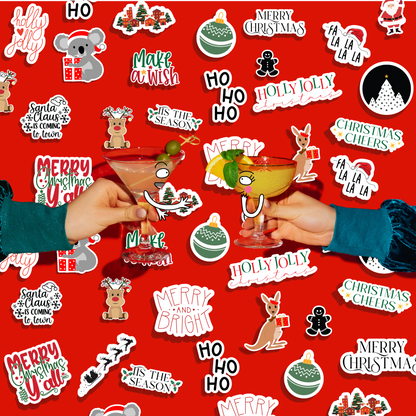 Christmas Cocktail Toppers - Assorted