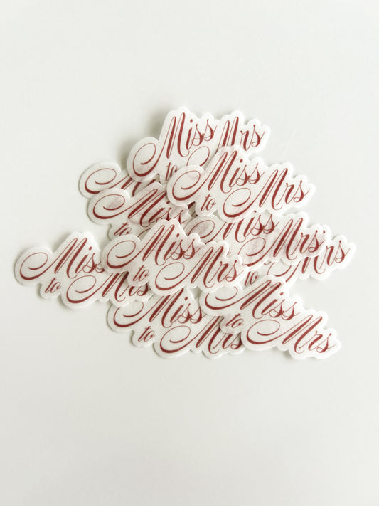 Bachelorette Cocktail Toppers - Miss to Mrs