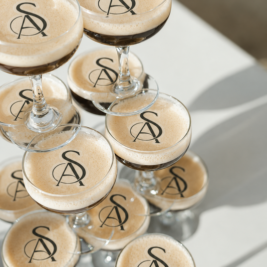 Personalised Monogram | Edible Cocktail Toppers