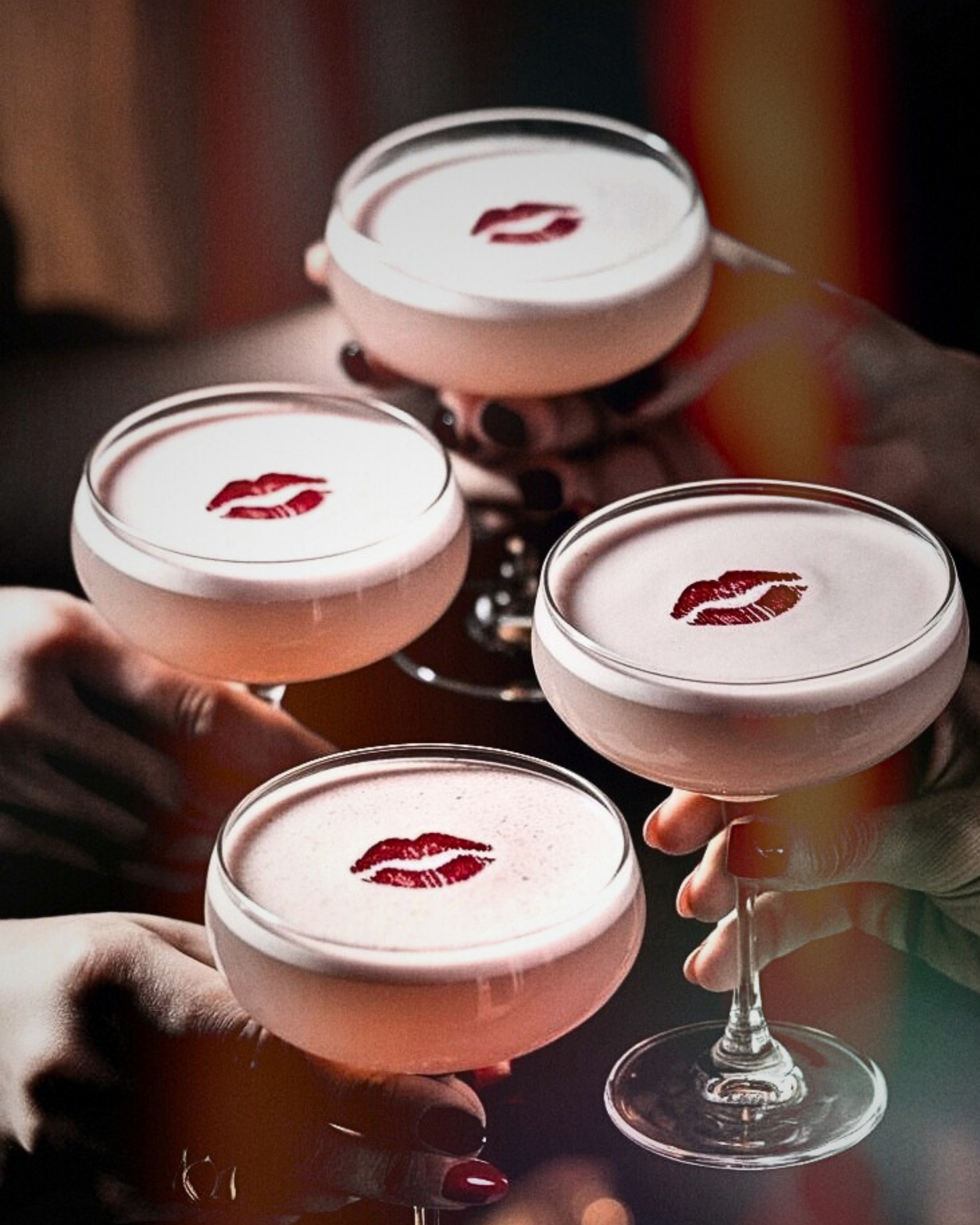 Galentines Cocktail Toppers - Kiss x