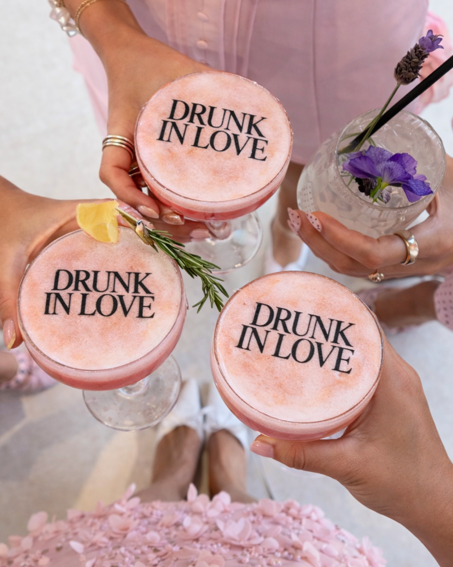 Bachelorette Cocktail Toppers - Drunk in love