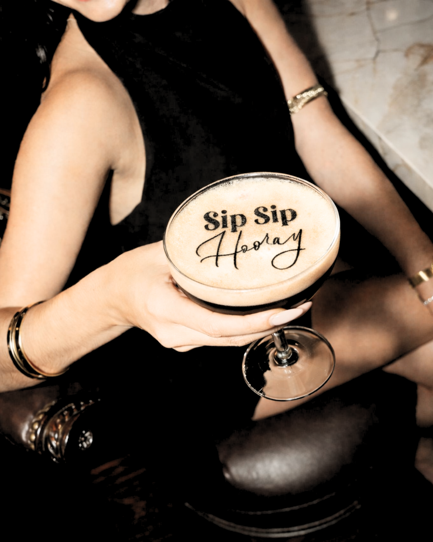 New Year's Cocktail Toppers - Sip Sip Hooray