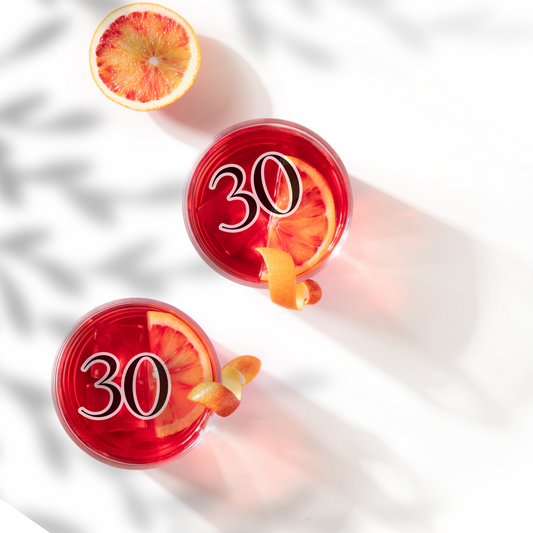 Birthday Cocktail Toppers - Numerical B-day