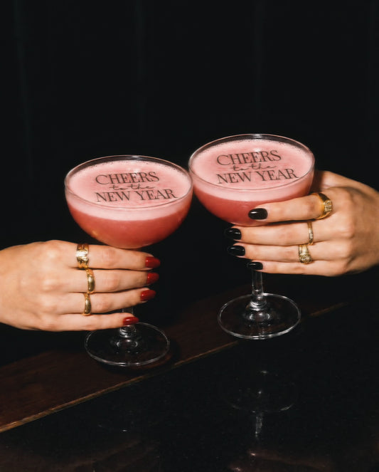 Cheers to the New Year | Edible Cocktail Toppers