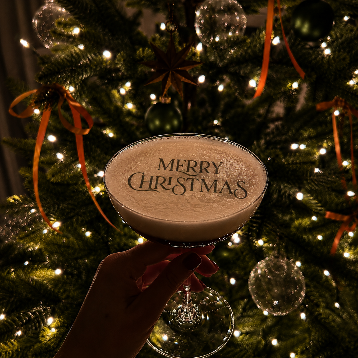 Merry Christmas | Edible Cocktail Toppers